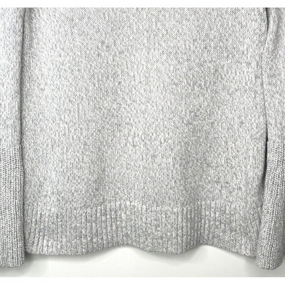Loft Womens Sweater Knit Turtleneck Bell Sleeve Pullover Light Grey Size XS - Picture 4 of 10